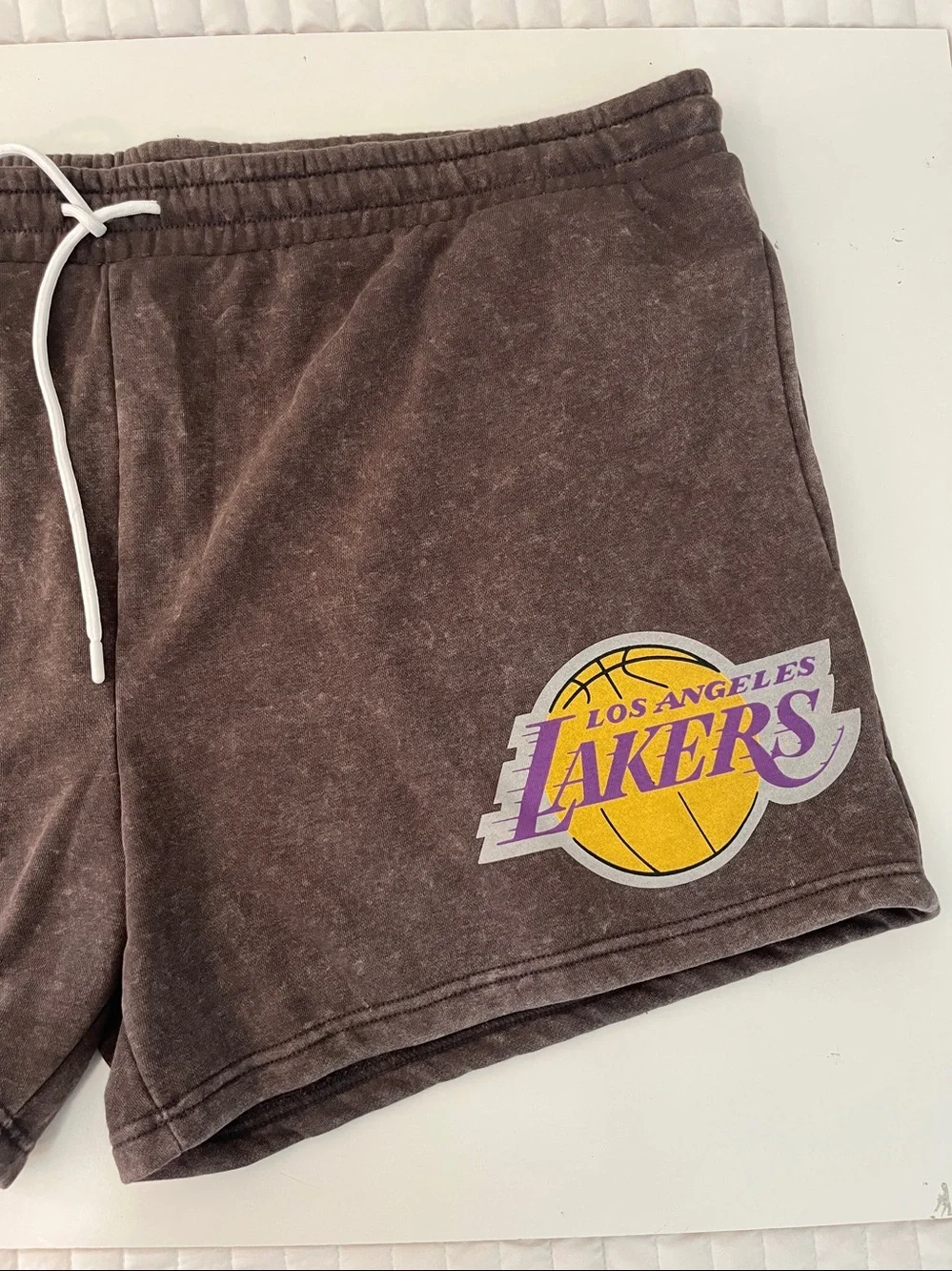 NBA Big Men's Graphic Fleece Shorts, Los Angeles Lakers Size 3XL Lakers Logo